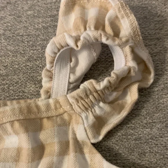 Nicole Miller baby Checkered Top and Ruffled Shorts Set 12 months - Picture 7 of 8